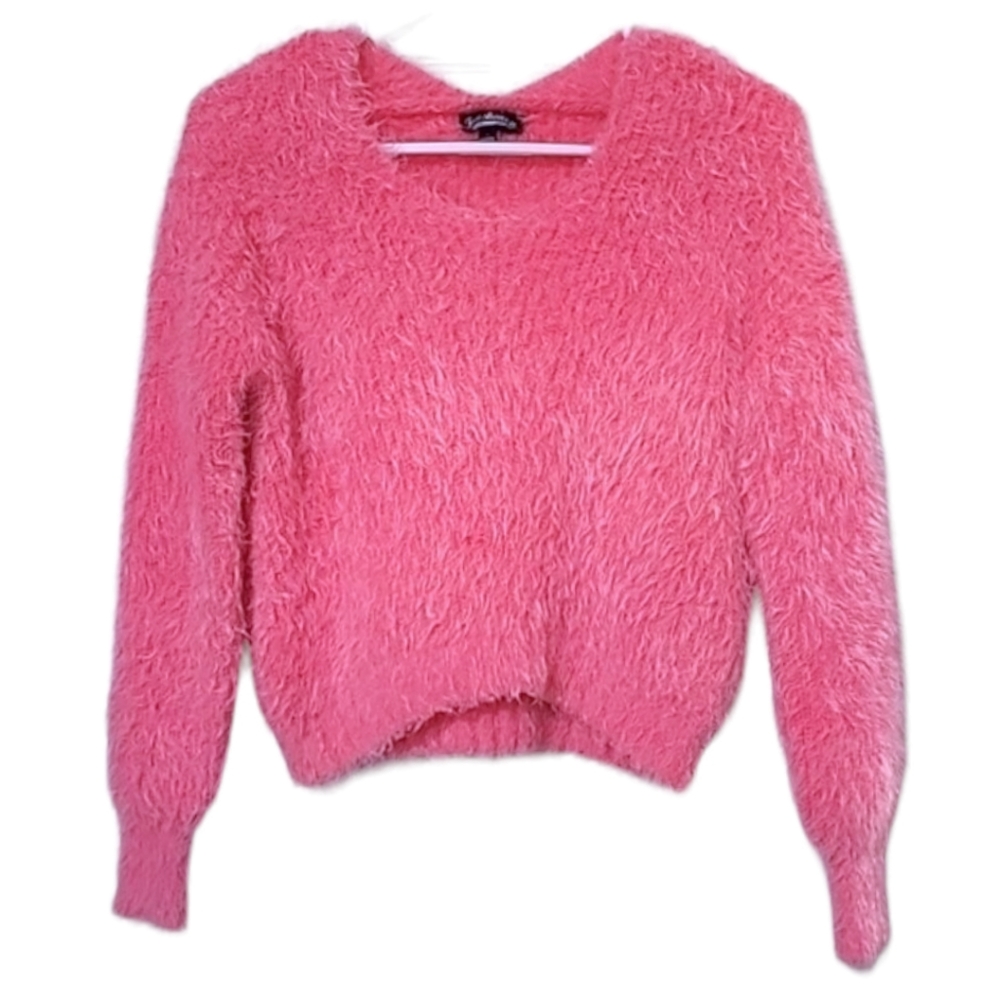 Freshman 1966 Barbie pink cropped sweater size S